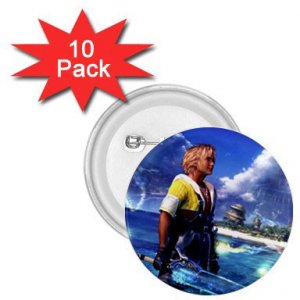 Warrior Tidus ffx/ff10--10-1.75 inch Buttons