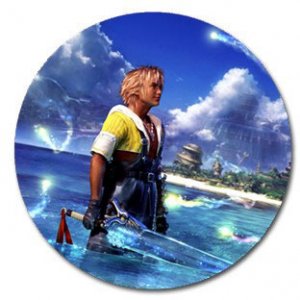 Warrior Tidus ffx/ff10--3 inch round magnet