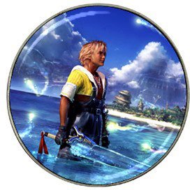 Warrior Tidus ffx/ff10--4 Hat Clip Ball Markers