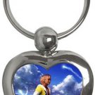 Warrior Tidus ffx/ff10--heart shaped keychain