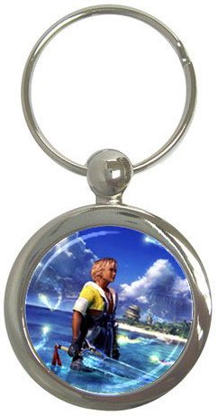 Warrior Tidus ffx/ff10--round shaped keychain
