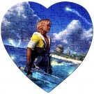Warrior Tidus ffx/ff10--heart shaped Jigsaw Puzzle