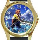 Warrior Tidus ffx/ff10--Round Gold Metal Watch