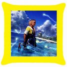 Warrior Tidus ffx/ff10--yellow Throw Pillow Case