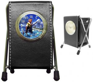 Warrior Tidus --ffx/ff10--black Pen Holder Desk Clock