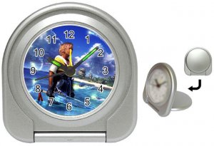 Warrior Tidus--ffx/ff10- silver Travel Alarm Clock