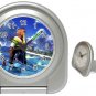 Warrior Tidus--ffx/ff10- silver Travel Alarm Clock