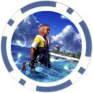 Warrior Tidus--ffx/ff10--blue Poker Chip Card Guard