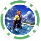 Warrior Tidus--ffx/ff10--10 green Poker Chip Card Guards