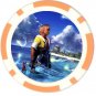 Warrior Tidus--ffx--10 orange Poker Chip Card Guards