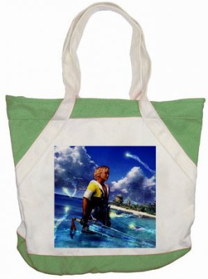 Warrior Tidus ffx/ff10-- green/white Accent Tote Bag