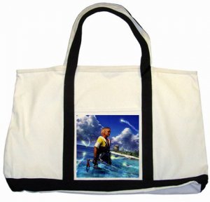 Warrior Tidus ffx/ff10--black/white Two Tone Tote Bag