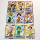Bandai Japanese Digimon Adventure 9pc Card Set Digidestined Chosen Children Hikari Takeru