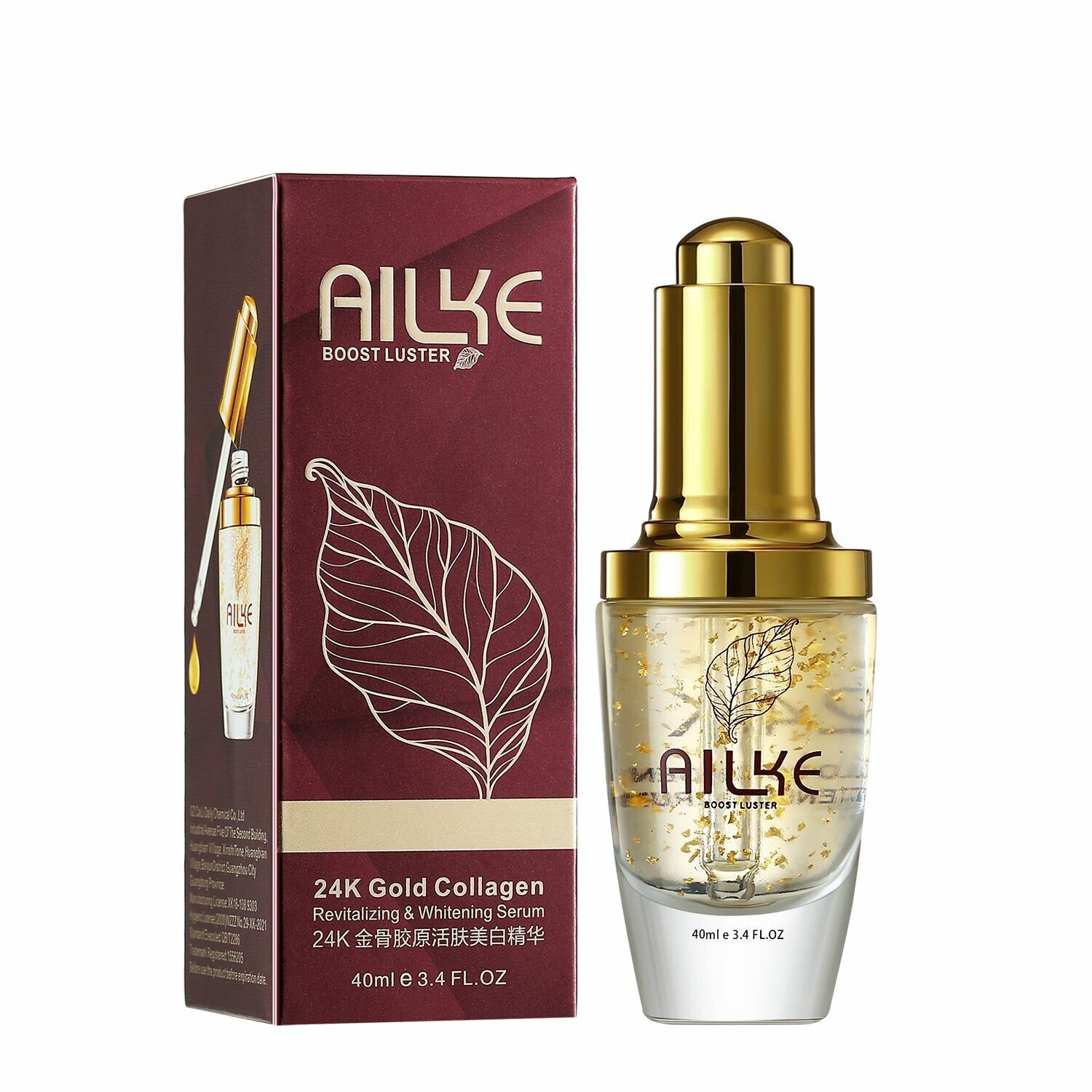 Ailke Boost Luster 24K Collagen Revitalizing Antioxidant Moisturizing Serum 50ml