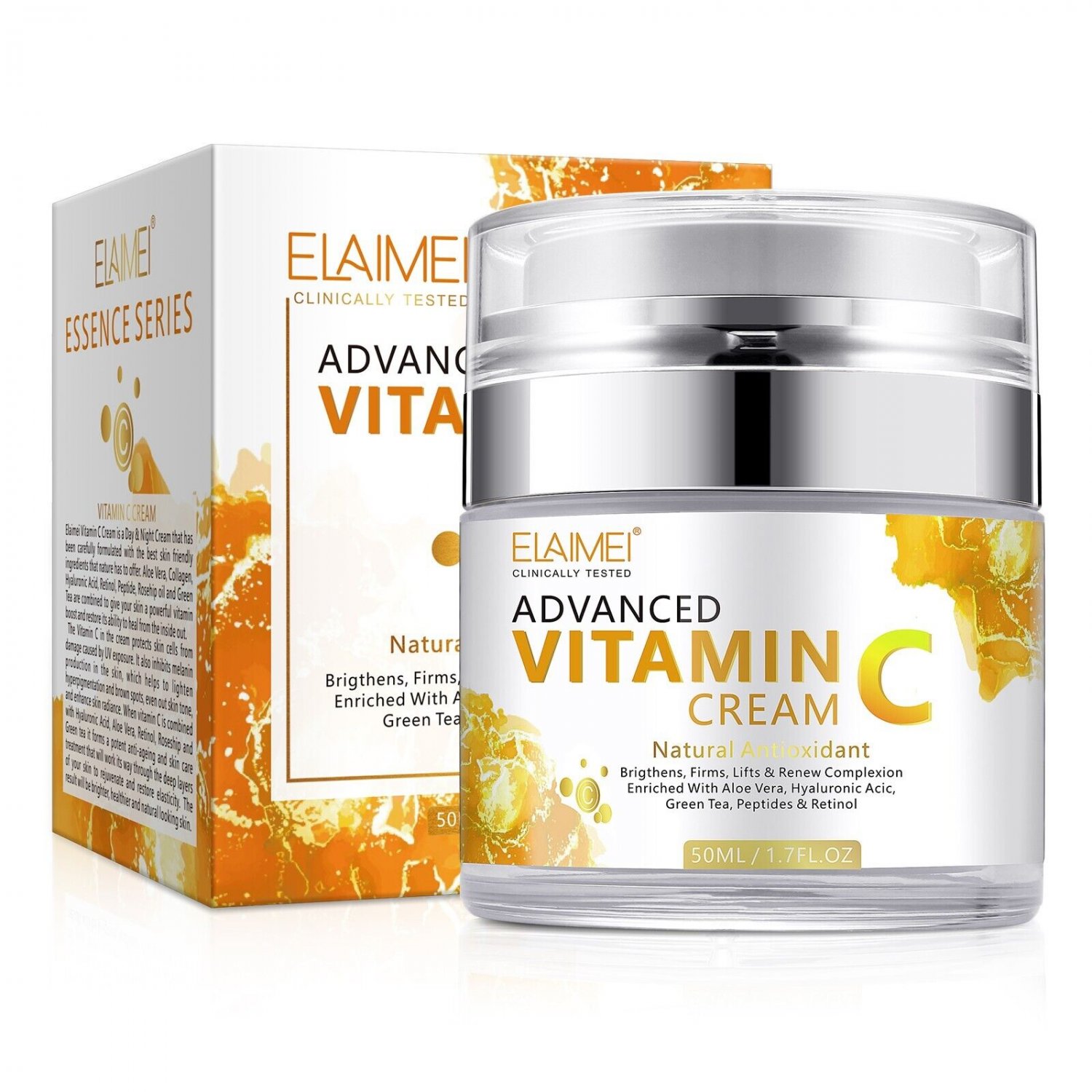 Crema Para Las Manchas De La Cara Blanqueadora NATURAL Antiarrugas Vitamina C