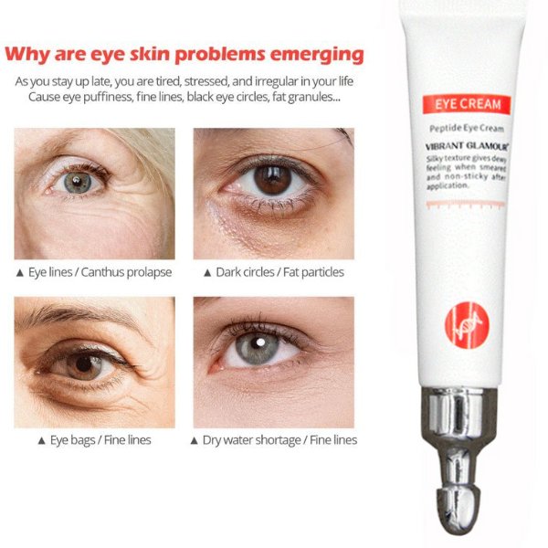 Crema Para Los Ojos Con Colageno Suero Anti Arrugas Removedor de Ojeras y Bolsas