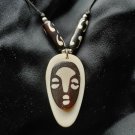 1980's Tribal Face Unique Design Pendant Necklace