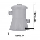 Clear Cartridge Filter Pump for Inflatable Pools ,110-120V (300GPH)