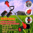 Cordless Lightweight String Grass Trimmer Weed Eater Lithium-ion Battery