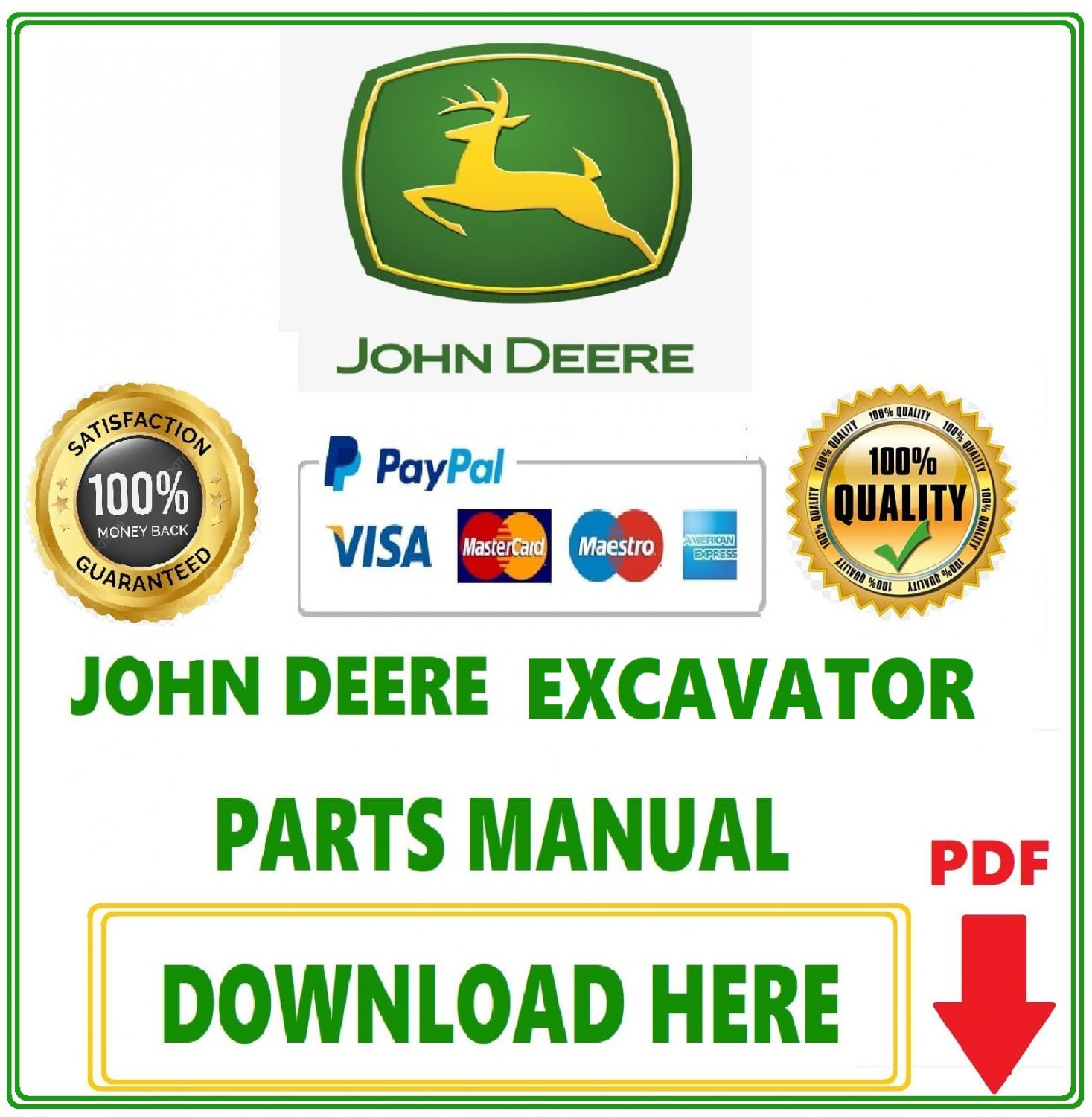 Pdf John Deere 790D Excavator and 793D Feller Buncher Parts Catalog Manual-PC2167