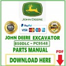 Pdf John Deere 850DLC Excavator Parts Catalog Manual-PC9548