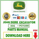 Pdf John Deere 85G Excavator Parts Catalog Manual-PC11200
