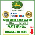 Pdf John Deere 890A Excavator Parts Catalog Manual-PC1882