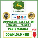 John Deere 992DLC Excavator Parts Catalog Manual Download Pdf-PC2280