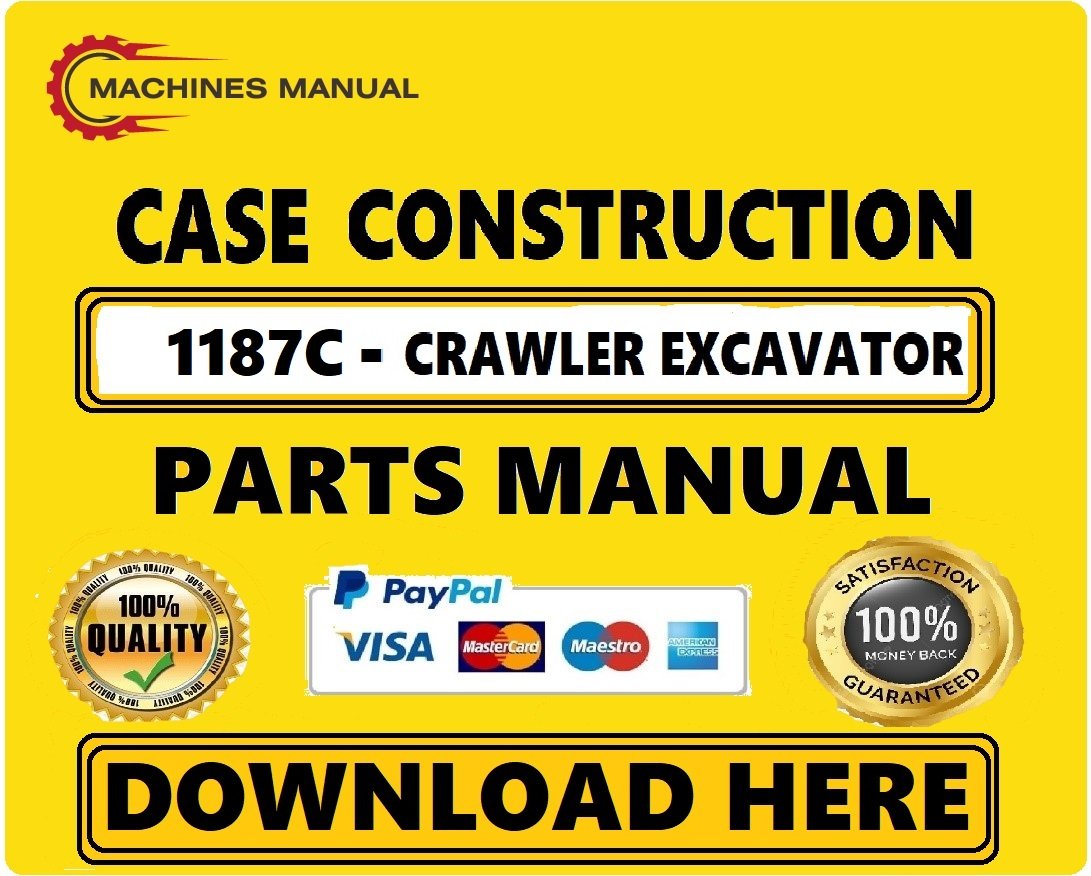 Case 1187c Feller/buncher Crawler Excavator Parts Catalog Manual Download Pdf