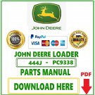John Deere 444J Loader Parts Catalog Manual Download Pdf (S.N. -611274)-PC9338