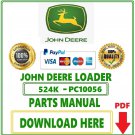 John Deere 524K Loader Parts Catalog Manual Download Pdf-PC10056