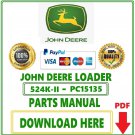 John Deere 524K-II Loader Parts Catalog Manual Download Pdf-PC15135