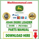 John Deere 544K Loader Parts Catalog Manual Download Pdf-PC11104