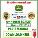 John Deere 544L Loader Parts Catalog Manual Download Pdf-PC15259