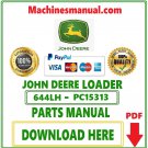 John Deere 644LH Loader Parts Catalog Manual Download Pdf-PC15313