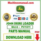 John Deere WL53 Loader Parts Catalog Manual Download Pdf-PC11211