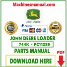 John Deere 744K Series II Loader Parts Catalog Manual Download Pdf-PC11289