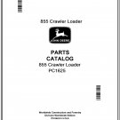 John Deere 855 Crawler Loader Parts Catalog Manual Download Pdf-PC1625