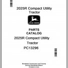 John Deere 2025R Compact Utility Tractor Parts Catalog Manual Download Pdf-PC13296