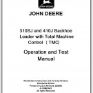 John Deere 310SJ and 410J Backhoe Loader Operation and Test Manual TM10852