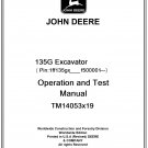 John Deere 135G Excavator Operation and Test Technical Manual Download Pdf-TM14053x19
