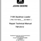 John Deere 710K Backhoe Loader Repair Technical Manual Download Pdf-TM12512