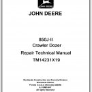 John Deere 850J-II Crawler Dozer Repair Technical Manual Download Pdf-TM14231X19