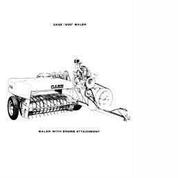 Case IH 200 Twine Tie Rectangular Baler Parts Catalog Manual PDF