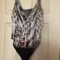BeBe two (2) piece outfit Size L Leopard Print Jewel Embellished