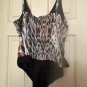 BeBe two (2) piece outfit Size L Leopard Print Jewel Embellished