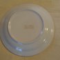 STONEWARE WHITE WITH BLUE RIM 6.5"