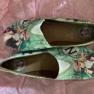 NEW! Toms Girls Shoes Nicole Lee NL Collection  Youth US 7 Eur 37 Green
