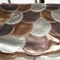 Bueno Collection Brown Metallic Fish Scale Purse