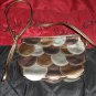 Bueno Collection Brown Metallic Fish Scale Purse